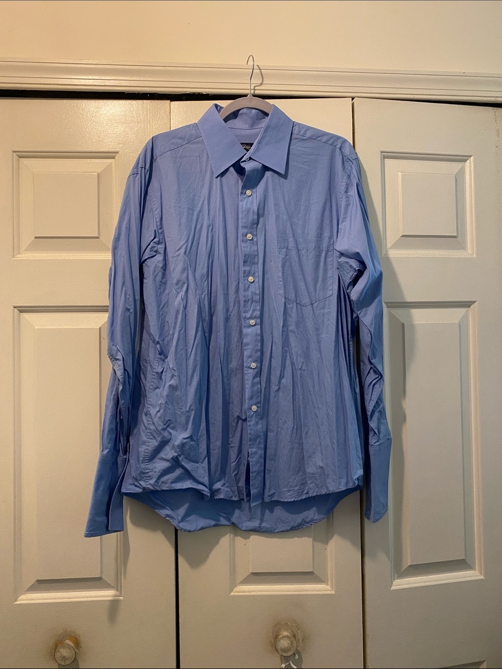 Sean John Men's Sky Blue Button-Up Dress Shirt